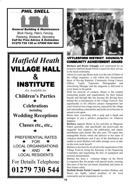 April2008 Edition - Hatfield Heath Village Magazine