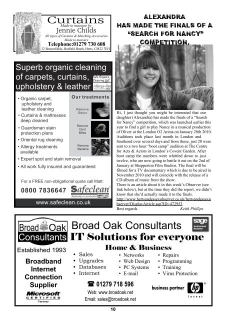 February2010 Edition - Hatfield Heath Village Magazine