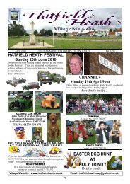 April2010 Edition - Hatfield Heath Village Magazine