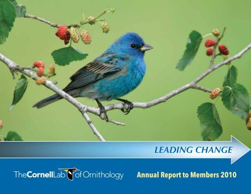 LEADING CHANGE - Cornell Lab of Ornithology - Cornell University