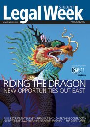 NEW OPPORTUNITIES OUT EAST - Legal Week