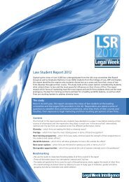 Law Student Report 2012 - Legal Week