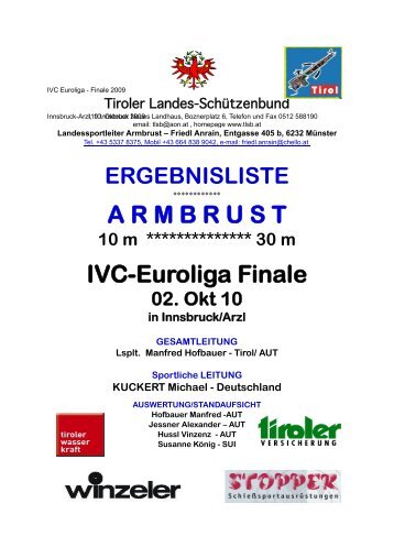 IVC-CUP Finale 2010 Innsbruck - BKAV