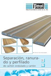 SeparaciÃ³n, ranura - PAUL Maschinenfabrik GmbH & Co. KG