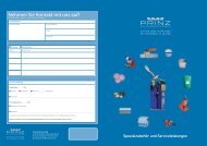 Nehmen Sie Kontakt mit uns auf! - PRINZ GmbH & Co KG