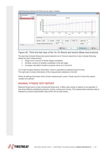 Firstbeat SPORTS 4.2 Technical manual - Firstbeat Technologies