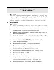 facilities technician job description - The Summit Federal Credit Union