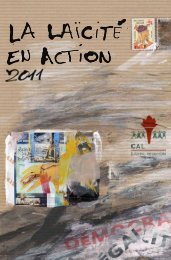 CAL I rapport d'activités 2011 Page 3 - Centre d'Action Laïque
