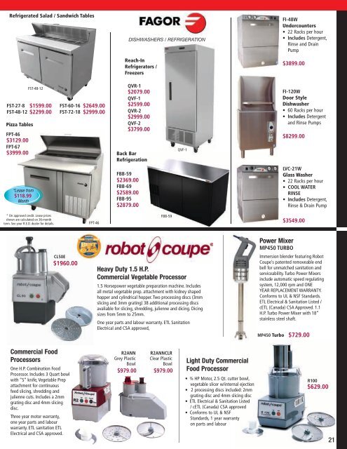 kitchen guide - Denson Commercial Food Equipment Inc.