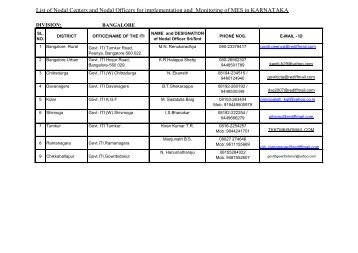 Nodal centres