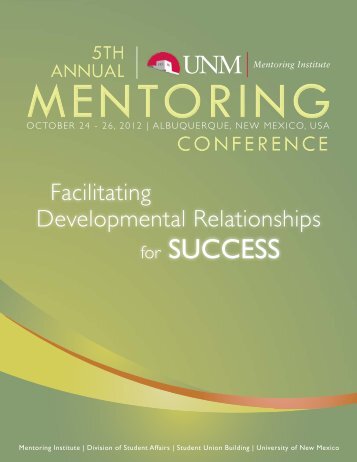 Conference program - Mentoring Institute - University of New Mexico