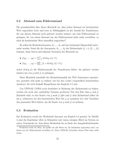 Entwicklung und Implementierung von Heuristiken zur optimierten ...