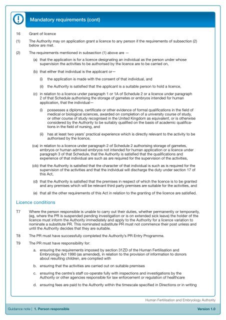 Eighth Edition - R.3 - Human Fertilisation & Embryology Authority