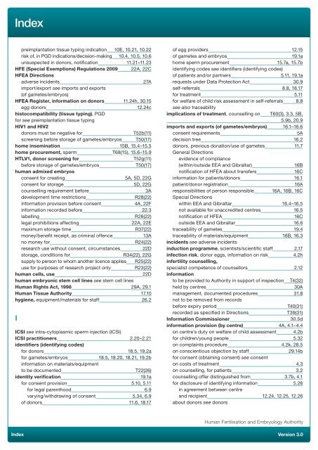 Eighth Edition - R.3 - Human Fertilisation & Embryology Authority