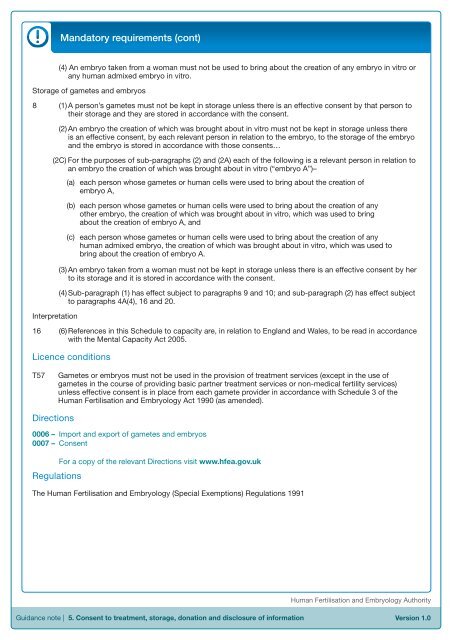 Eighth Edition - R.3 - Human Fertilisation & Embryology Authority