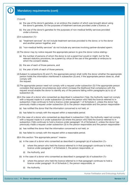 Eighth Edition - R.3 - Human Fertilisation & Embryology Authority