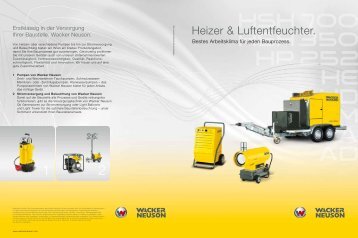 Heizer & Luftentfeuchter. - Wacker Neuson