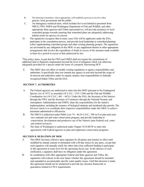 MEMORANDUM OF UNDERSTANDING Between THE STATE OF ...