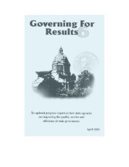 Governing for Results 6 - Washington State Digital Archives