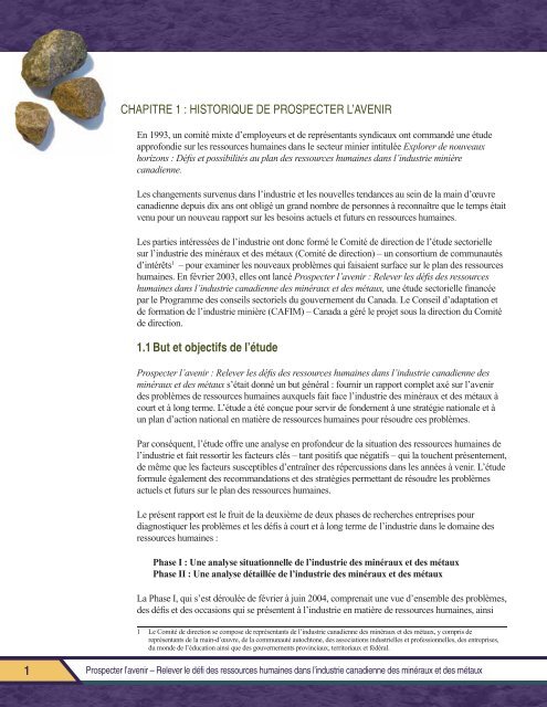 Rapport final PROSPECTER L'AVENIR - MiHR