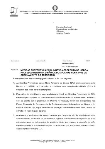 medidas preventivas para o novo aeroporto de lisboa ... - CCDR-LVT