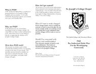 What is PAD? - St. Joseph's College - University of Alberta
