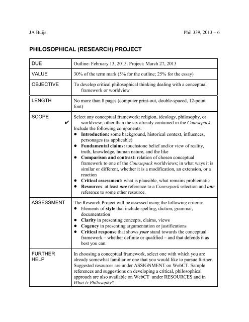 phil 339 (x50) - St. Joseph's College - University of Alberta