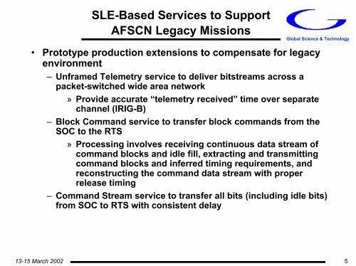 Applying CCSDS Standards to the Air Force Satellite Control ...