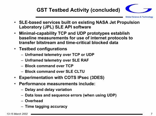 Applying CCSDS Standards to the Air Force Satellite Control ...