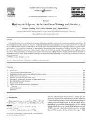 Hydroxynitrile lyases - DK Molecular Enzymology