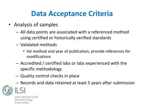 Use of the ILSI Crop Composition Database - International Life ...