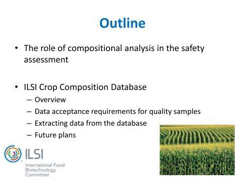 Use of the ILSI Crop Composition Database - International Life ...