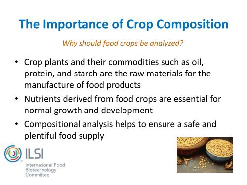Use of the ILSI Crop Composition Database - International Life ...