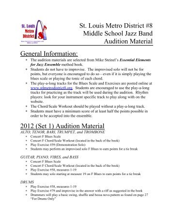 Metro District #8 Middle School Concert Band - Stlmetrodistrict8.org