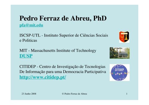 Pedro Ferraz de Abreu, PhD - LabTec-CS