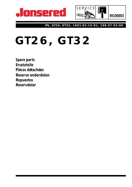 IPL, GT26, GT32, 1991-02, Trimmer - Jonsered