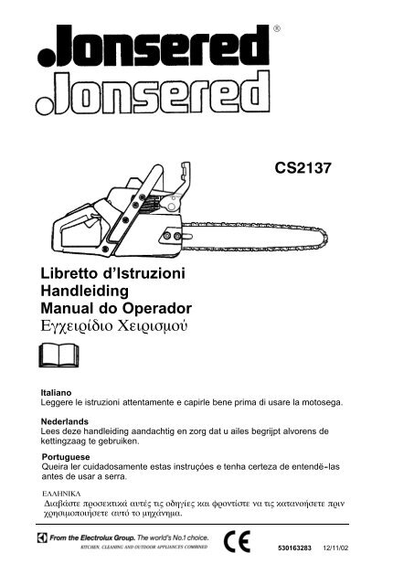 CS2137 Libretto d'Istruzioni Handleiding Manual do ... - Jonsered