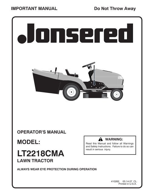 LT2218CMA - Jonsered