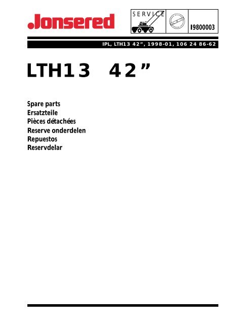 IPL, LTH13 42", 1998-01, Tractor - Jonsered