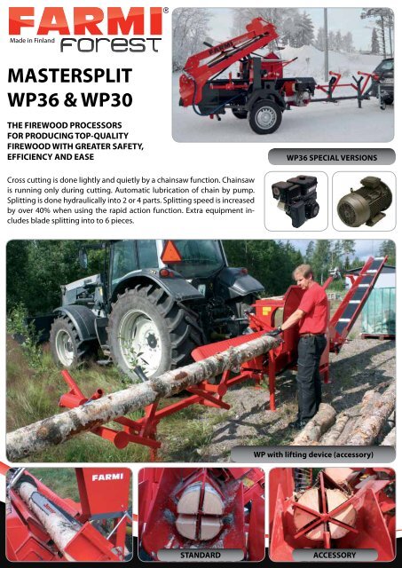 mastersplit wp36 & wp30 - farmi forest corporation