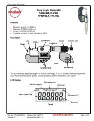 638002820 Digital Crimp Micrometer - Molex