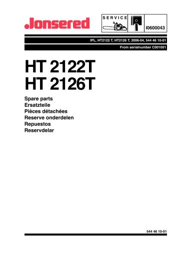 IPL, HT2122 T, HT2126 T, 2006-04, Hedge Trimmer - Jonsered