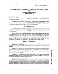 declaration of covenants, conditions and restrictions for ... - DR Horton