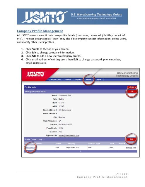 Quick Start User's Manual - usmto