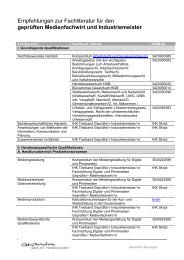 Fachliteratur Medienfachwirt u. Industriemeister - arsunikum