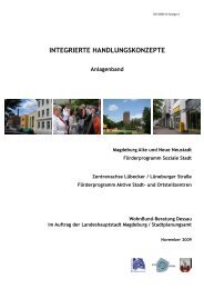 INTEGRIERTE HANDLUNGSKONZEPTE Anlagenband - Magdeburg