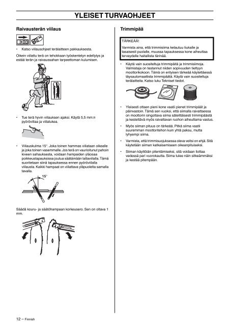 KÃ¤yttÃ¶ohje - Jonsered