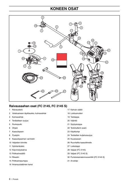 KÃ¤yttÃ¶ohje - Jonsered