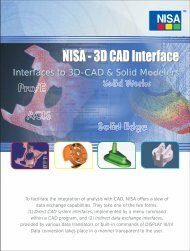 NISA - 3D CAD Interface - CADLM