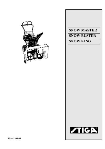 SNOW MASTER SNOW BUSTER SNOW KING - Stiga!